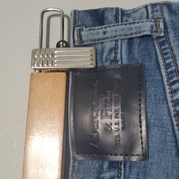 Abercrombie & Fitch jeans men's size 28 blue destroyed skinny stretch - Picture 8 of 16